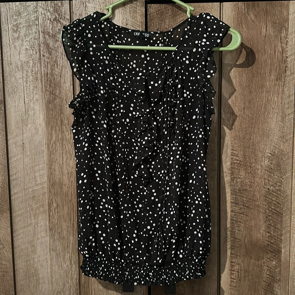Polka dot blouse